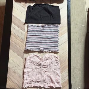 Elegant Women's Skirt Set in Black, Striped, and Pink Lace